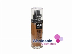 6 x NYX Professional Can't Stop Won't Stop Foundation Full Coverage - 16.7 WARM MAHOGANY